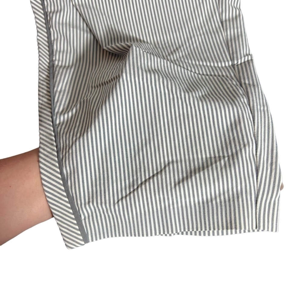 Athleta Brooklyn Textured Ankle Pant White Stripe, Size 18 - Picture 9 of 14